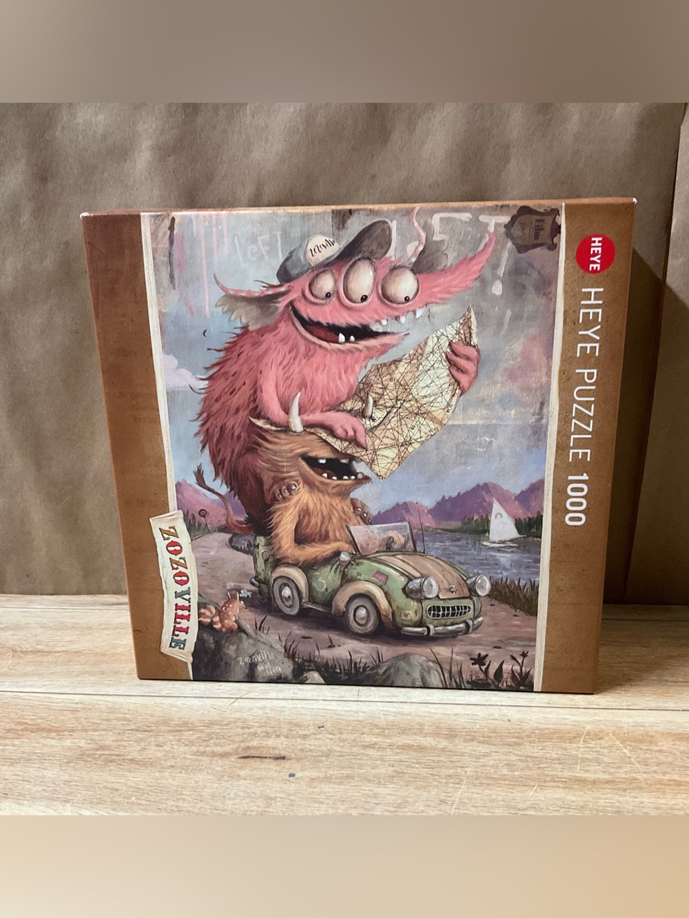 New! Heye Zozoville Puzzle 1000 pieces 29938-60 Road Trippin